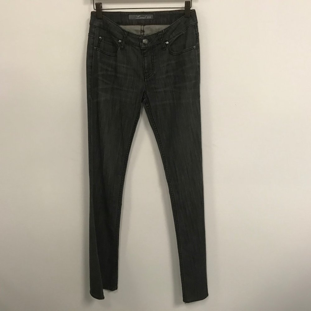 NWOT Level 99 Gray Bootcut Five-Pocket Jeans